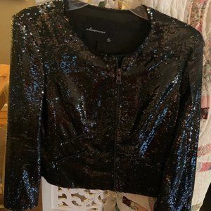 Black sequin jacket, Medium
